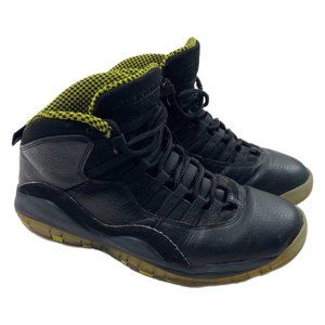 Nike Air Jordan 10 X Retro Venom Green Black Mens Size 9 Shoes 310805-033